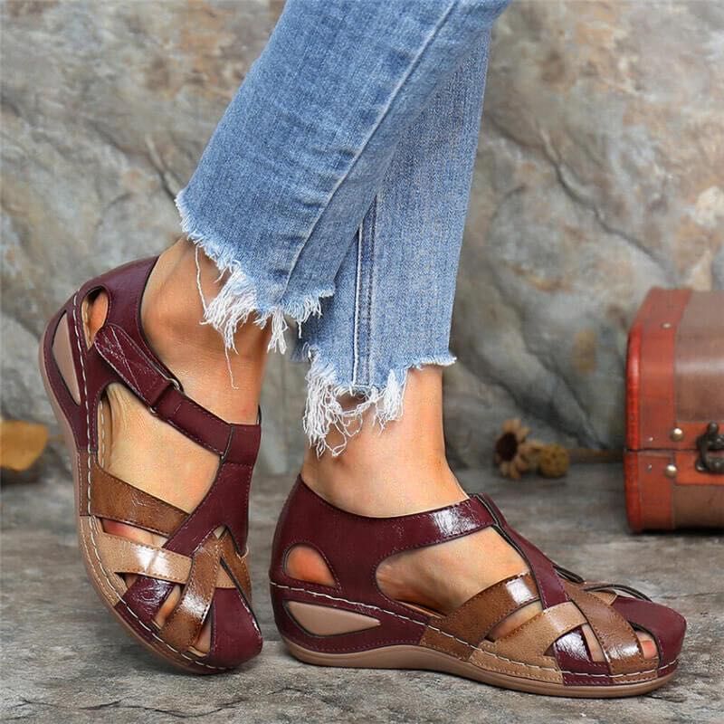 Alma | Sandali a Tacco Incrociato – Allure Vintage e Femminile