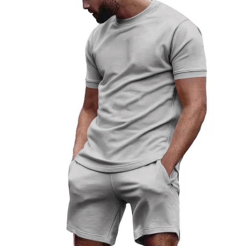 Max | Luźny zestaw męski T-shirt z krótkim rękawem i szorty