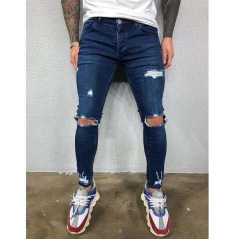 Fathi | Pantaloni Rupți Bărbați – Stil Urban și Trendy