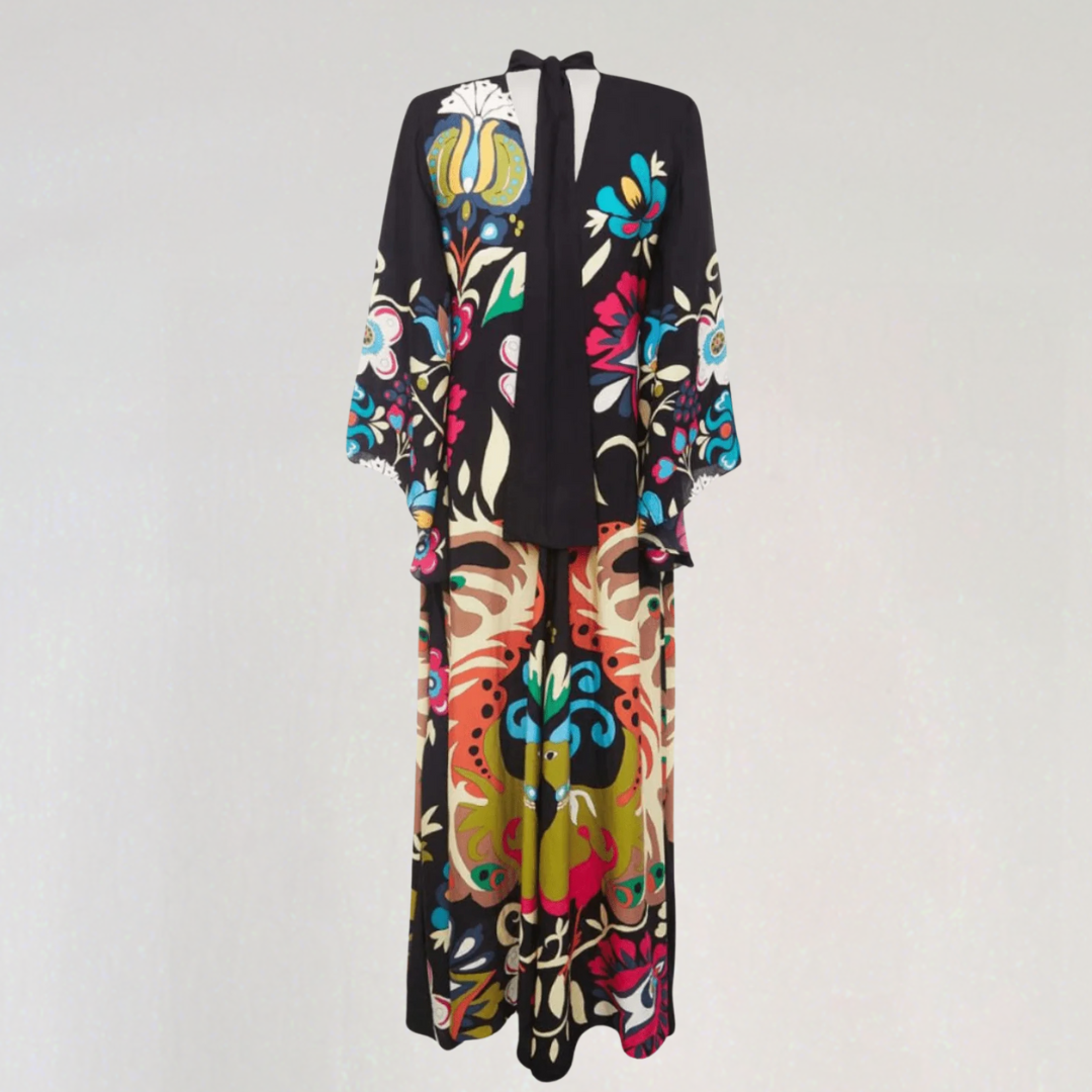 Djamila | Maxi Kaftan Bohémska Šaty – Uvoľnená A Plynulá Elegancia