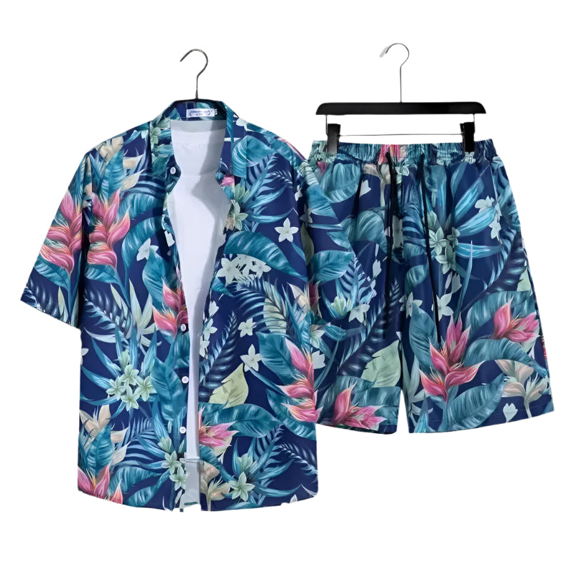 Alexandre | Summer Set For Men Shirt And Shorts