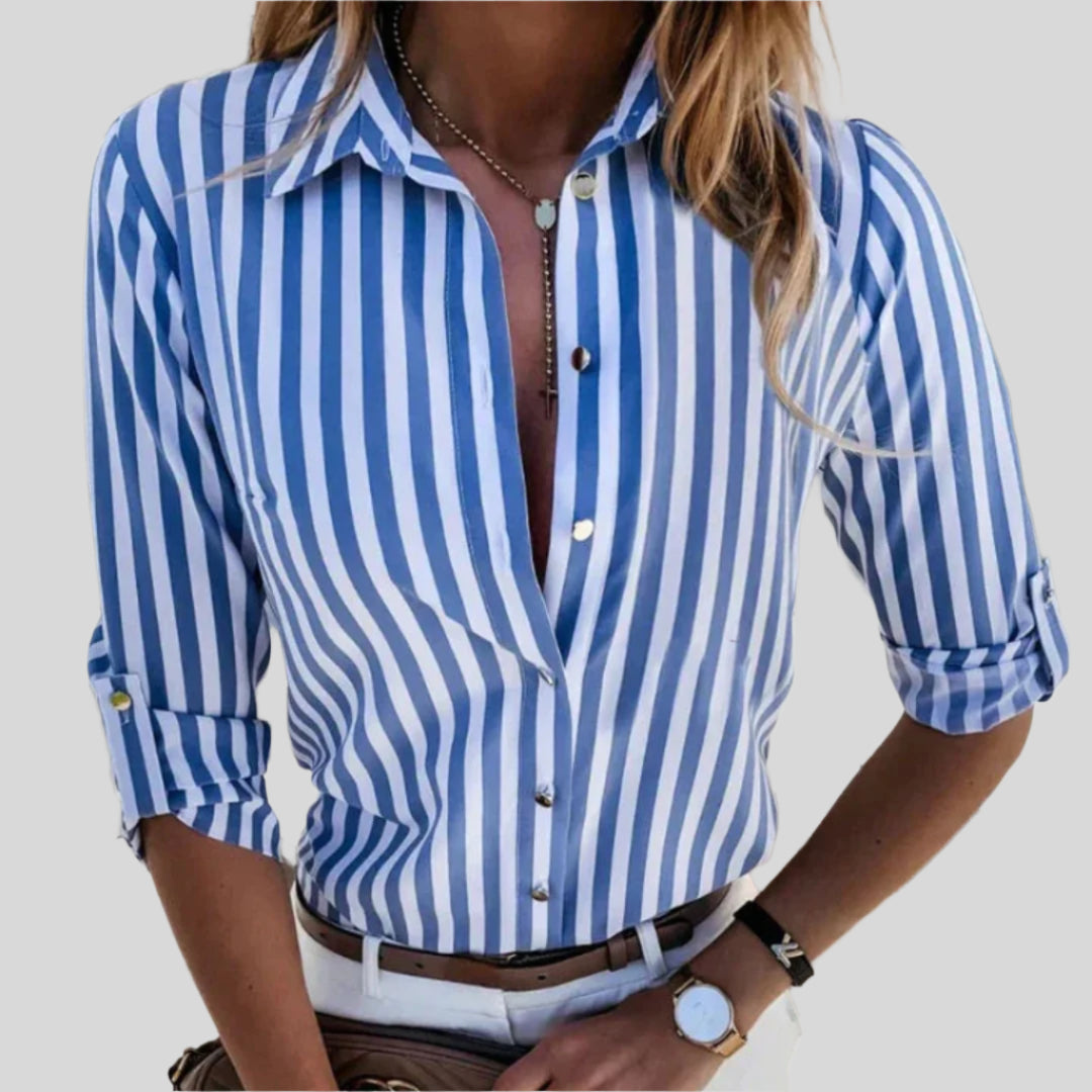 Slimane | Chemise À Rayures Chic Et Légère