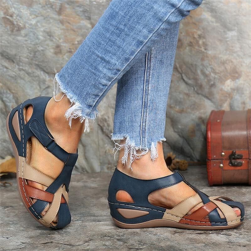 Alma | Sandali a Tacco Incrociato – Allure Vintage e Femminile