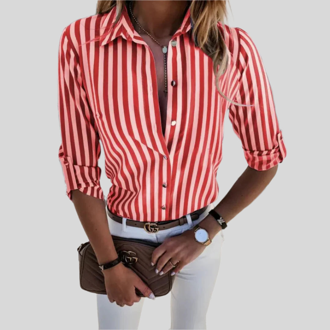 Slimane | Chemise À Rayures Chic Et Légère