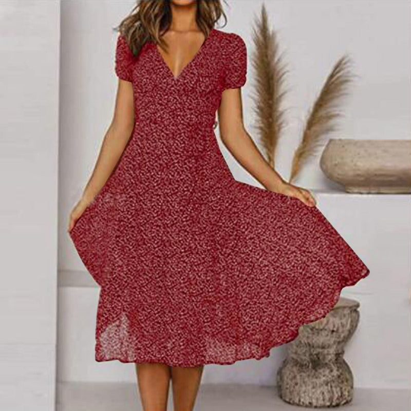 Nina | Fließendes Sommerkleid – V-Ausschnitt und absoluter Komfort