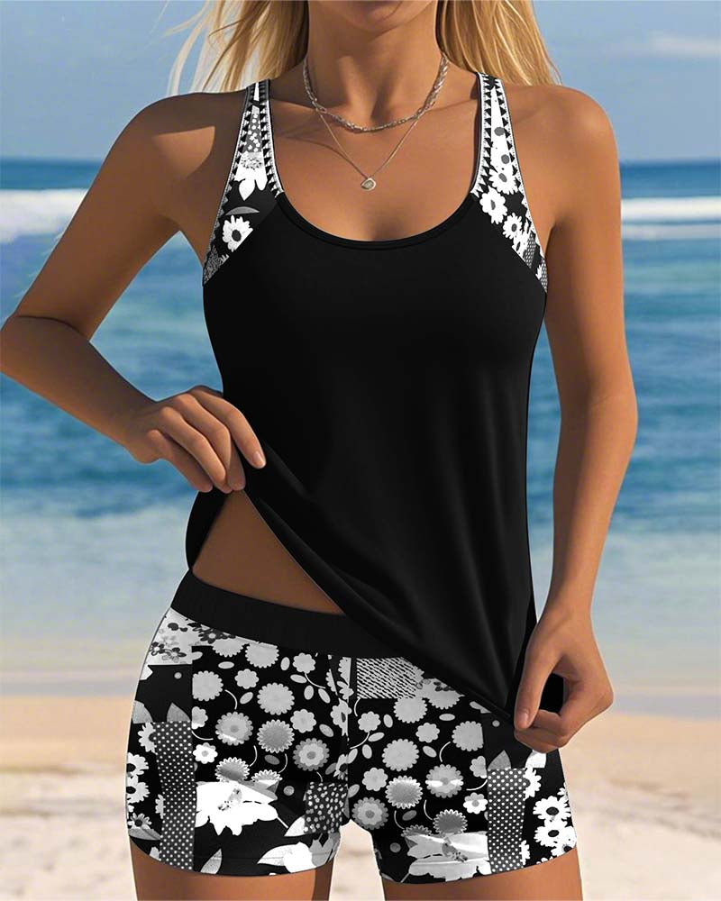 Samira | Ensemble Strand Dames - Bloemig Stijl