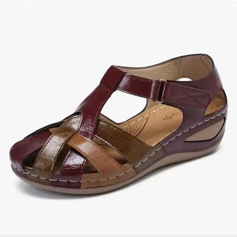 Alma | Sandali a Tacco Incrociato – Allure Vintage e Femminile