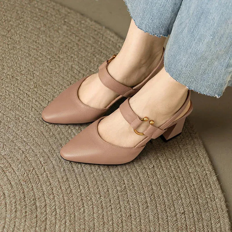 Sabine | Open Toe Hakken – Elegant en Geavanceerd