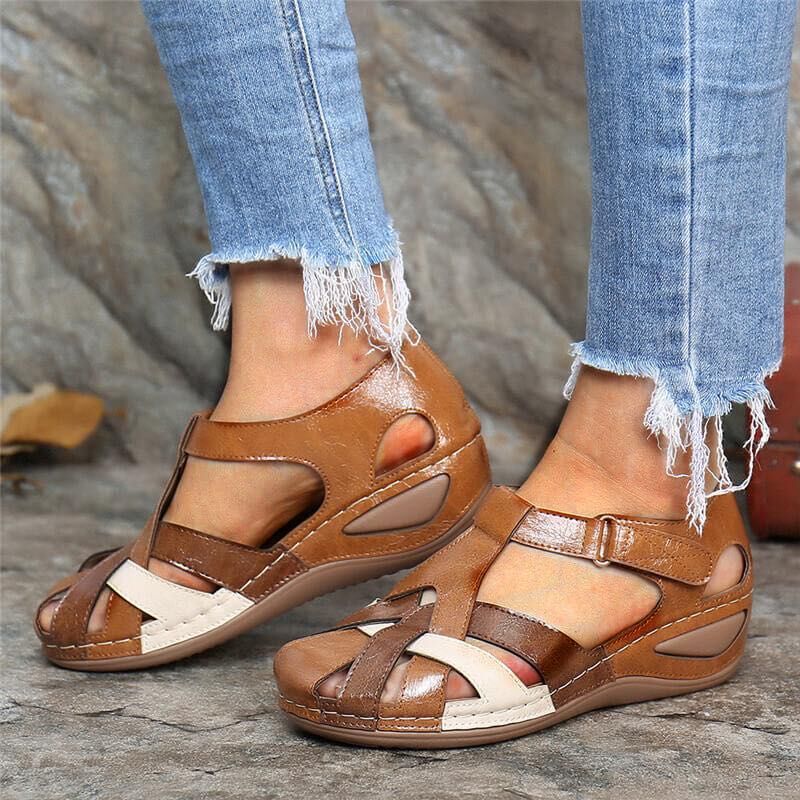 Alma | Sandali a Tacco Incrociato – Allure Vintage e Femminile