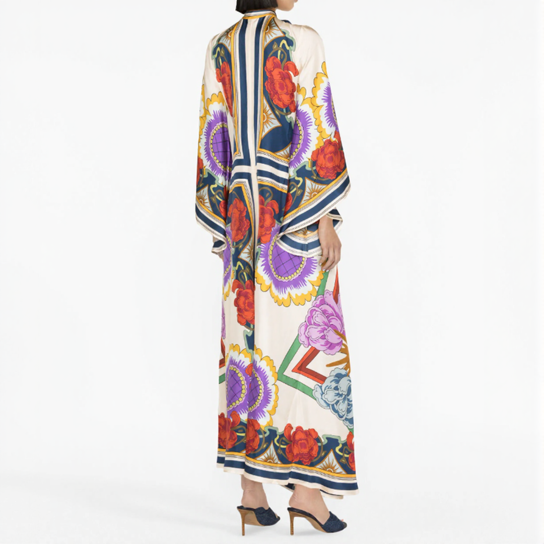 Djamila | Maxi Kaftan Bohémska Šaty – Uvoľnená A Plynulá Elegancia