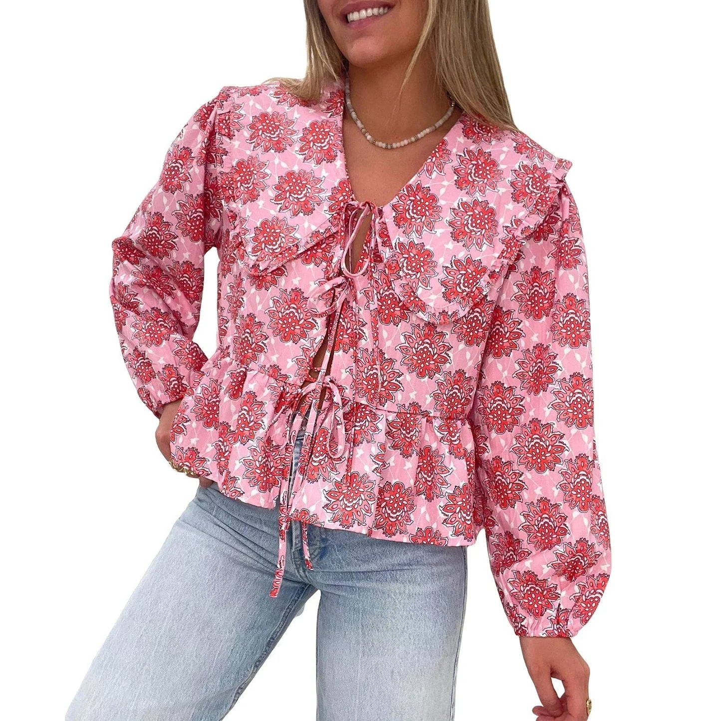 Nina | Elegante Bluse mit floralem Muster