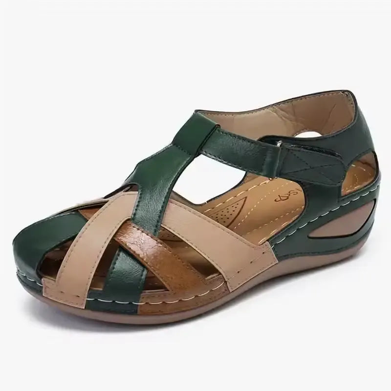 Alma | Sandali a Tacco Incrociato – Allure Vintage e Femminile