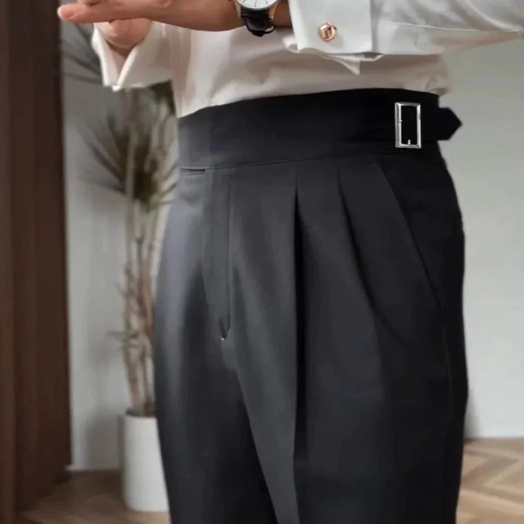 アクセル | メンズハイウエストパンツ – クラシックでモダンなエレガンス