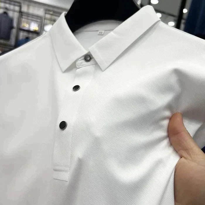 Antoine|Polo Skjorta För Muskulös Silhuett
