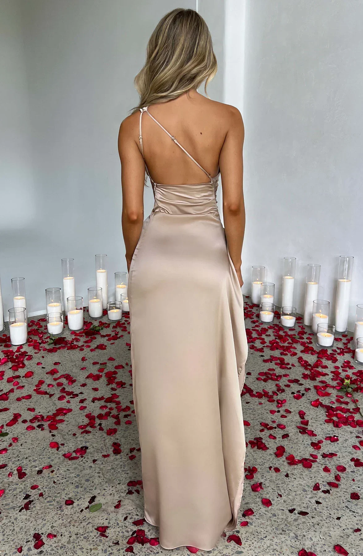 Naïs | Asymmetrische Lange Avondjurk Met Splits 