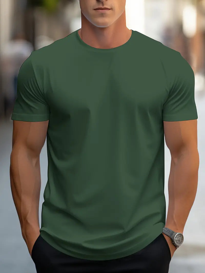 Ewen | T-shirt s priliehavým strihom, okrúhly výstrih, krátke rukávy 
