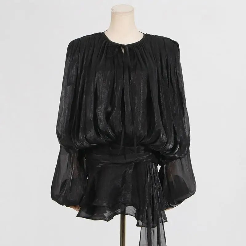 Audrey | Casual Mini Dress – Bohemian Look and Flowy Sleeves 