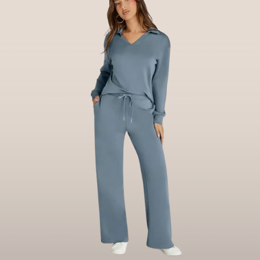 Marnie | Ensemble Confort Deux Pièces Pour Femme Avec Col