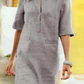 Flora | Straight Dress With Split Collar – Simplicity And Elegance 