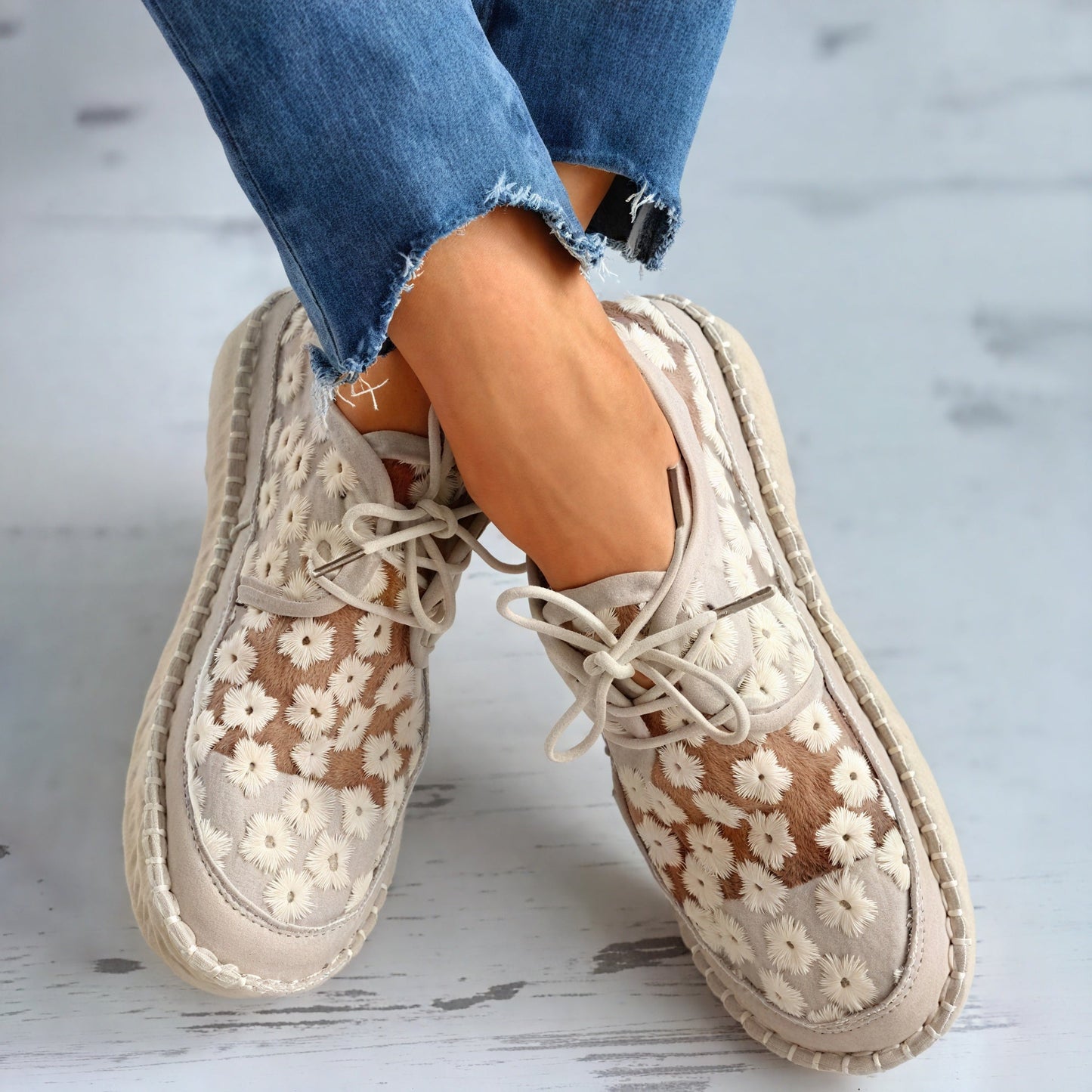 Bernice | Ademend Schoenen – Bloemenstof En Elegant 