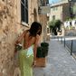 Cendrine | Λαμπερό Μακρύ Φόρεμα – Λεπτές Ραβδώσεις Και Κομψό Στυλ 