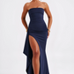 Giulia-Rosa | Elegantes Langkleid – Eleganter Schlitz und sublimierter Gang 