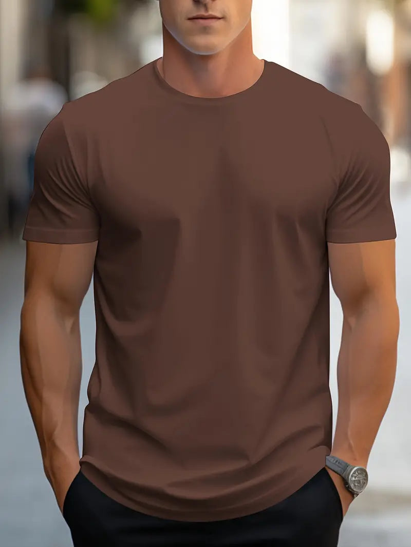 Ewen | T-shirt s priliehavým strihom, okrúhly výstrih, krátke rukávy 