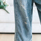 Lucie | Lässige ärmellose Jeanslatzhose 