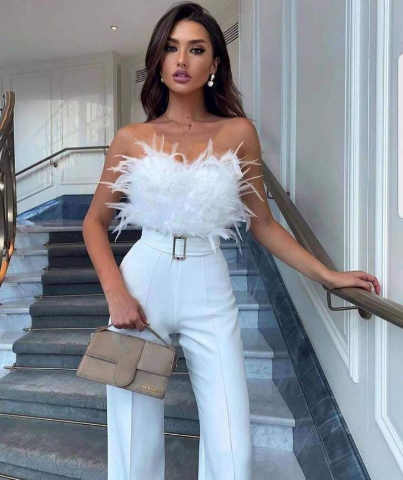 Indira | Combinazione Elegante Con Top Regolato 