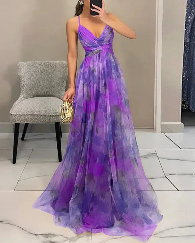 Samira | Lange Sommerkleid – Florale Frische und romantischer Stil 
