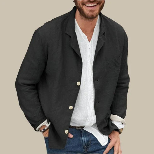 Malik | Blazer Lätt Herr Avslappnad Chic Stil 
