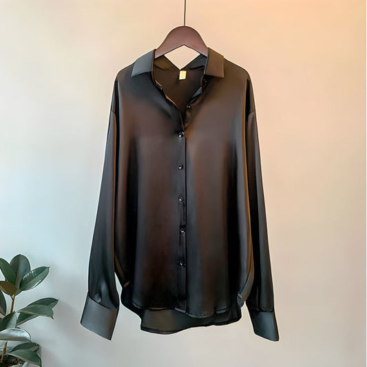 Emilie | Chic og Allsidig Bluse – Strukturert og Moderne Silhuett 