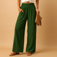 Gwenaëlle | High-Waisted Wide Leg Pants and Casual Style 