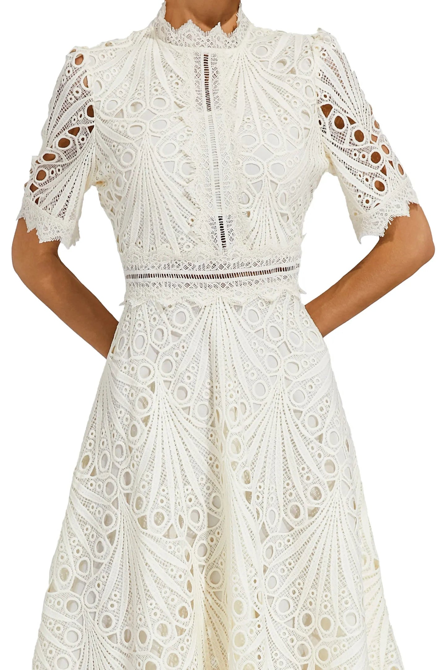 Nadine | Rochie Midi – Allure Chic și Accente Rafinate 