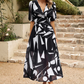 Alma | Bloemenjurk – Romantische Elegantie En Gestructureerde Mouwen 