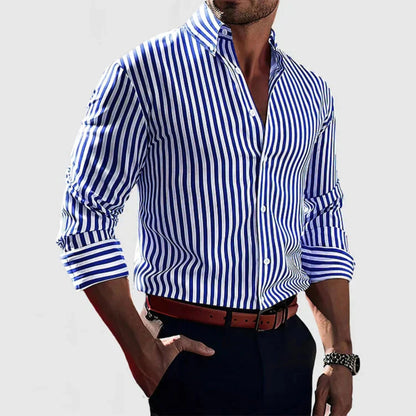 Sylvestre | Herre Stribet Skjorte – Klassisk Og Moderne Stil 