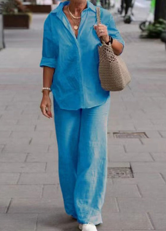 Leana | Conjunto Chic Desenfadado – Líneas Puras y Confort Asegurado 