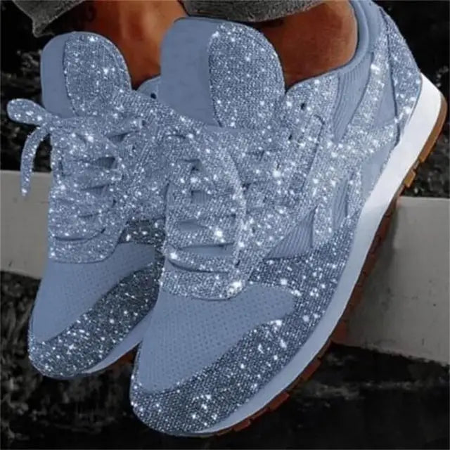 Wiam-Rosa | Zapatos Informales Brillantes – Estilo Diario y Toque Brillante 