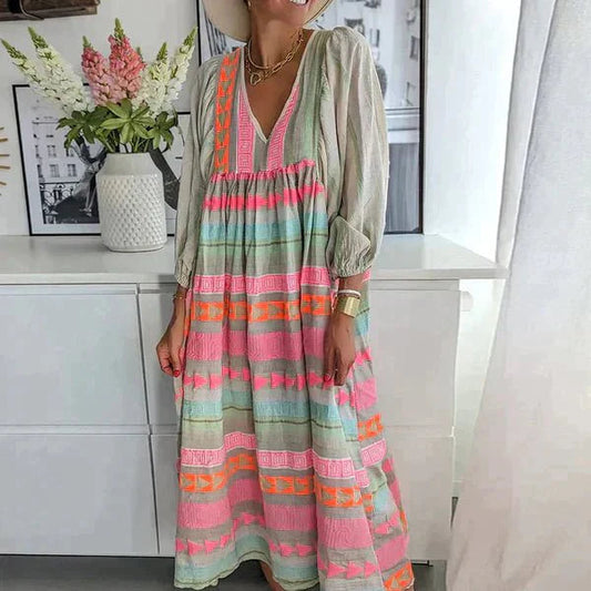 Yamina | Afslappet Kjole til Kvinder – Sommerlook og Naturlig Elegance 