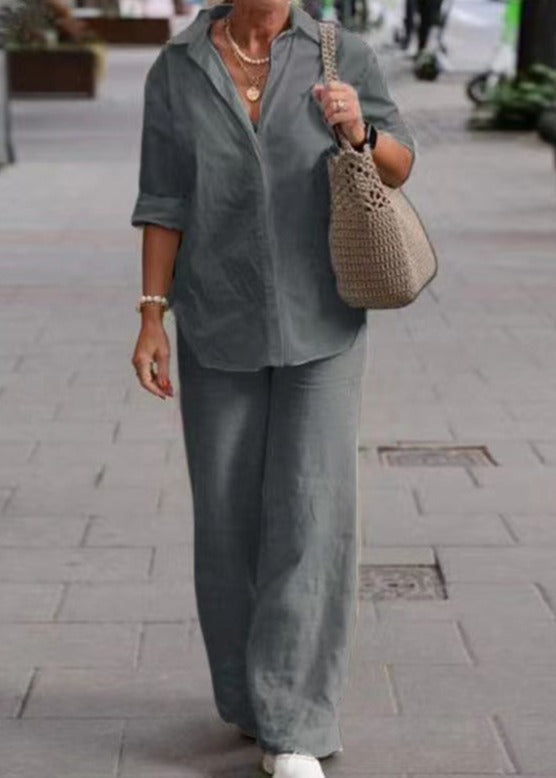 Leana | Conjunto Chic Desenfadado – Líneas Puras y Confort Asegurado 
