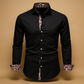 Loïc | Camisa Ajustada de Mangas Largas con Cuello Estructurado 