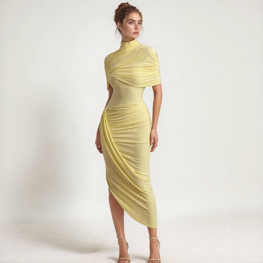 Gloria | Summer Midi Dress – Flattering Cut and Light Style 
