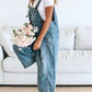 Lucie | Lässige ärmellose Jeanslatzhose 