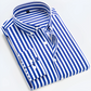 Idriss | Chemise à Rayures Fines – Coupe Ajustée & Style Polyvalent