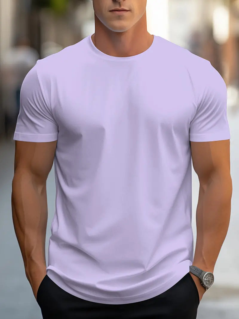 Ewen | T-shirt s priliehavým strihom, okrúhly výstrih, krátke rukávy 