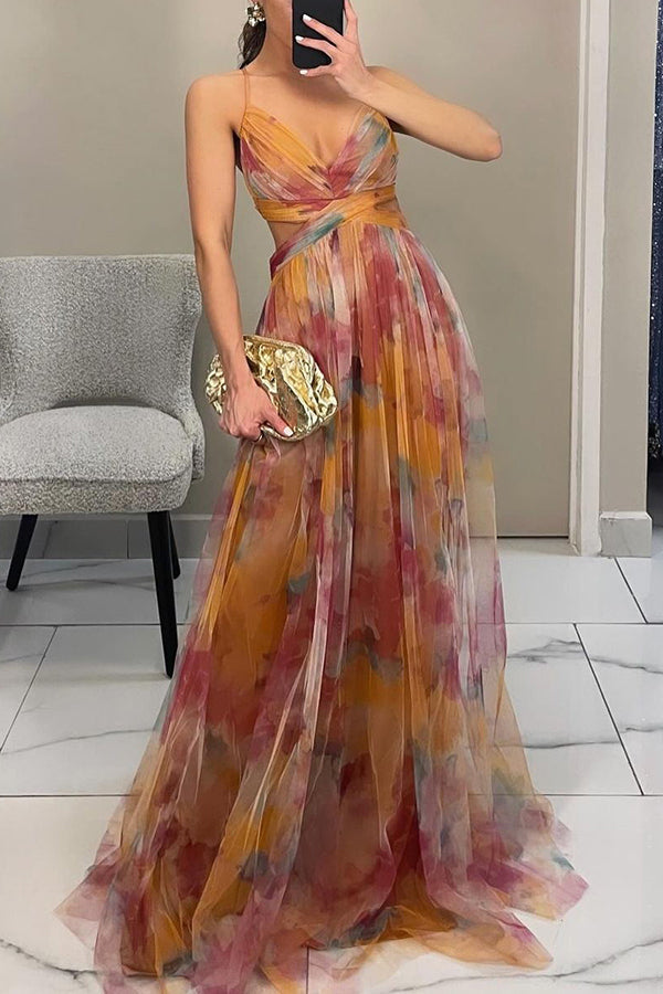 Samira | Lange Sommerkleid – Florale Frische und romantischer Stil 