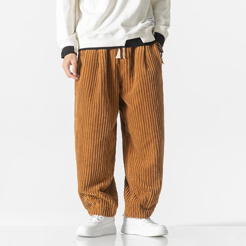 Théo | Japanse broek van ribstof 