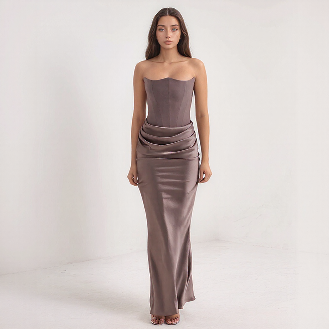 Fadel | Elegant Korsetjurk – Maxi Lengte En Verfijnde Stijl 