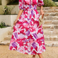 Alma | Bloemenjurk – Romantische Elegantie En Gestructureerde Mouwen 