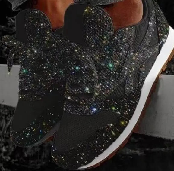 Wiam-Rosa | Zapatos Informales Brillantes – Estilo Diario y Toque Brillante 